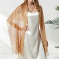 thumbnail image 1 of WCJM Cashmere Feel Blanket Scarves Women'S Blended Shawl Gold Wraps One Size, 1 of 5