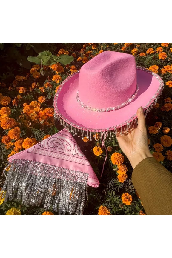 Cowboy For Women Cowboy Hat Pink Cowboy One Size