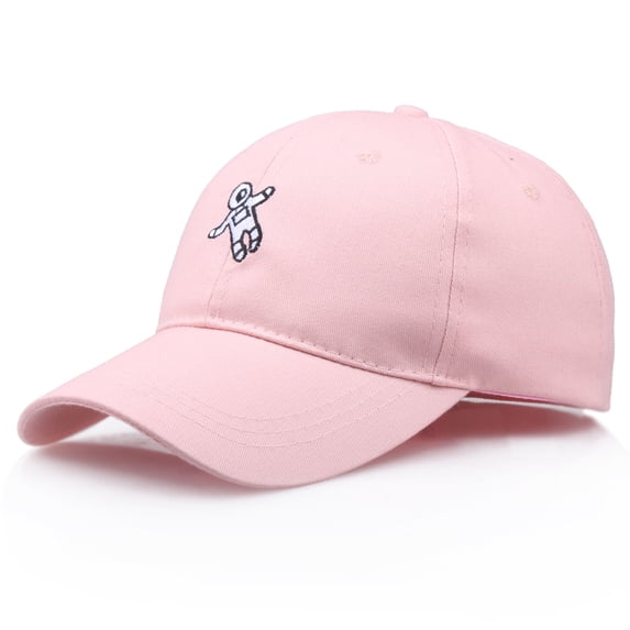 WCJM Distressed Unisex Fashion Baseball Cap Astronaut Embroidery Pre-Curved Brim Structured Unstructured Daily Hats for Men Women