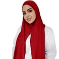 thumbnail image 1 of WCJM FemaleHead Scarf Solid Color Long Scarf Wrap Scarves Cotton Scarf For Women Fashion I, 1 of 4