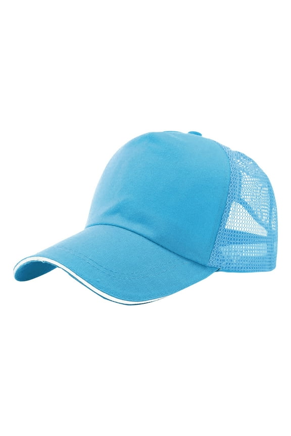 FemaleMen's And Women's Summer Cotton Back Net Hat Fashion Casual Sunscreen Baseball Cap J
