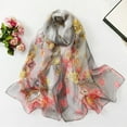 thumbnail image 1 of WCJM FemaleScarfs For Women Lightweight Print Floral Pattern Scarf Shawl Fashion Scarves Sunscreen Shawls And Wraps For Spring Grey, 1 of 3