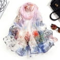 thumbnail image 1 of WCJM FemaleScarfs For Women Lightweight Print Floral Pattern Scarf Shawl Fashion Scarves Sunscreen Shawls And Wraps For Spring Pink, 1 of 3