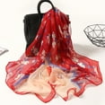 thumbnail image 1 of WCJM FemaleWomen's Summer Sunscreen Scarf Beach Scarf Long Thin Scarf Watermelon Red, 1 of 3