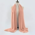 thumbnail image 1 of WCJM FemaleWomen's Soft Solid Color Shawl Baotou Pearl Chiffon Shawl Hijab AC, 1 of 3