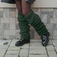 thumbnail image 1 of WCJM FemaleWomen's Winter Stocking Women's Fashion Casual Knit Pile Stocking Stocking Green, 1 of 4