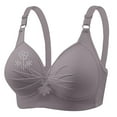 thumbnail image 1 of WCJM Gray Bras For Women No Underwire Adjustable Bras Full Coverage Support Bralette Plus Size Everyday Bra, 1 of 6