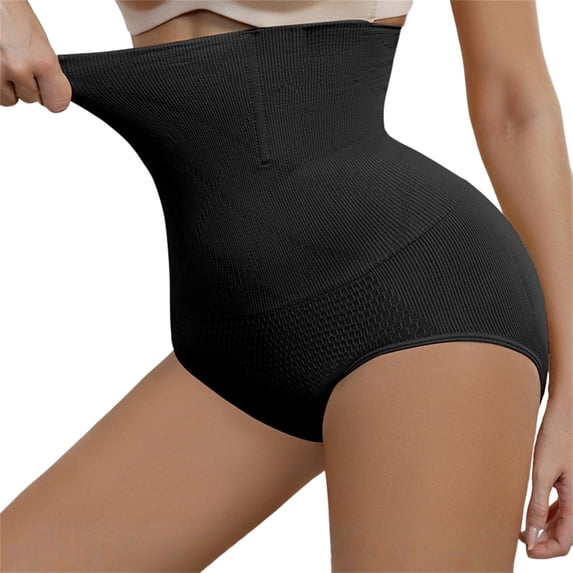 WCJM High Waisted Shaping Underwear for Women 4 In 1 Firming Sculpting Toning Yoga Shorts High Waisted Panties for Women