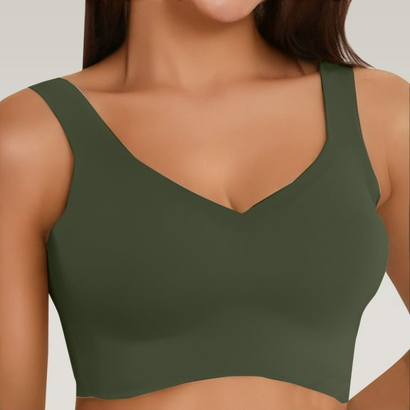 WCJM Ice Gather Large Size Running Vest Yoga Sports Underwear Women's Bra Workout Tank Tops with Removable Pads A-D Cups Ice Gather Large Size Running Vest Yoga Sports Underwear Women's Bra