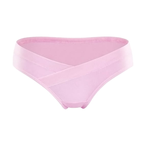 WCJM Knickers Cotton Waist Shaped V Low Postpartum Panties Maternity Pregnancy