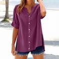 thumbnail image 1 of WCJM Long Sleeve T Shirts Womens Women's Long Sleeve T-Shirt Loose Shirt Top Stand Solid Color Sleeve Collar Casual Women's Shirt Women's Shirt, 1 of 7