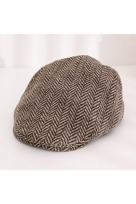 MaleChildren Beret Fashionable And Comfortable New Vintage Style Trend Cap Role Playing Beret Coffee