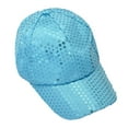 thumbnail image 1 of WCJM MaleNew Fashion Unisex Pure Color Sequined Hats Baseball Caps Sky Blue, 1 of 4