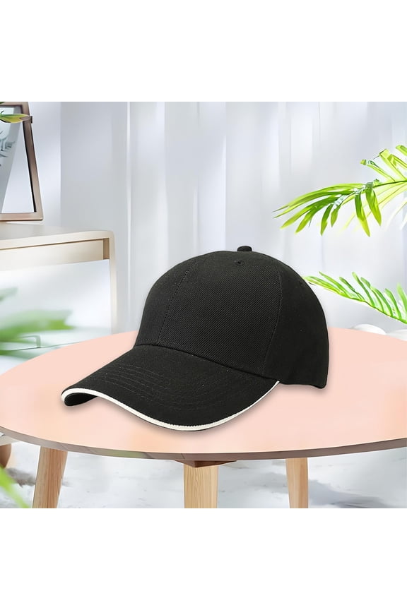 MaleSandwich Hairy Green Baseball Cap Light Plate Sandwich Cap Tourism Building Group Cap Work Cap Black