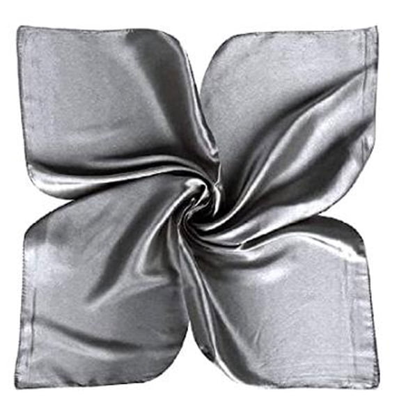 WCJM MaleSatin Silk Large 90x90 cm Square Plain Nautical Head Neck Scarf Wrap 24 Colours F