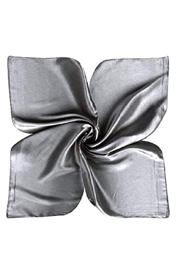 MaleSatin Silk Large 90x90 cm Square Plain Nautical Head Neck Scarf Wrap 24 Colours F