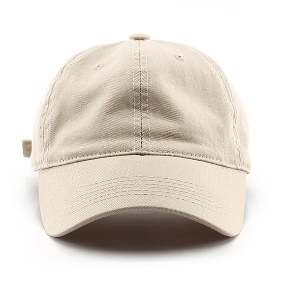 WCJM MaleSplice Hat Adjustable Washed Hole Casual Unisex Denim Cap Baseball Visors Beige