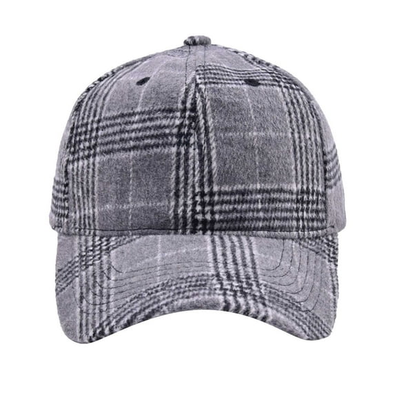 WCJM MaleUnisex Classic Low Profile Cotton Baseball Cap Plaid Soft Unconstructed Adjustable Size Dad Hat B
