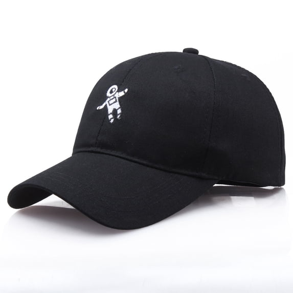 WCJM Men Women Daily Wear Fashion Hats Astronaut Embroidered Baseball Cap Pre-Curved Brim Unstructured Structured Distressed Unisex Cap