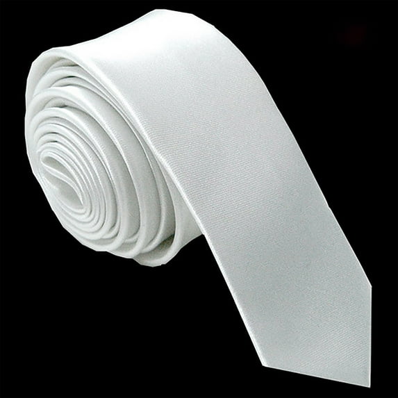 WCJM Men's Ties Solid Pure Color Plain Slim Necktie Skinny Ties for Men Slim Skinny Solid Necktie Necktie Men Plain Tie Wedding