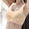 thumbnail image 1 of WCJM Off-White Women's Seamless Bras No Underwire Scalloped Up Bras Soft Wireless Comfort Bralettes Full Coverage Everyday Bra, 1 of 5
