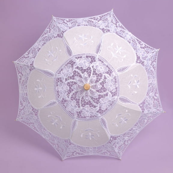 WCJM Ourdoor Umbrella Polyester Rain Gear White Umbrella One Size
