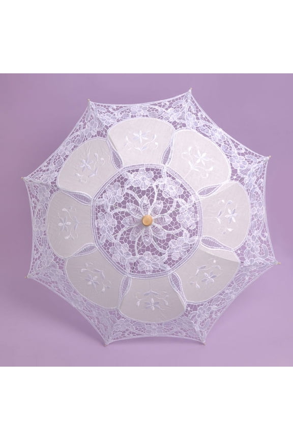 Ourdoor Umbrella Polyester Rain Gear White Umbrella One Size