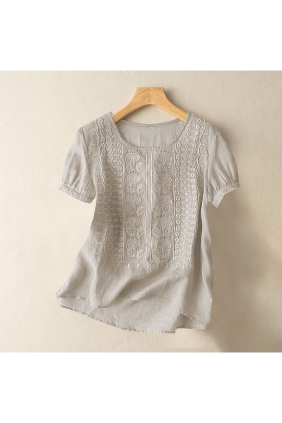 Oversized Button Down Shirts for Womens Shirts Women's Fashionable Casual Solid Color Pleated Cotton and Linen Tops Shirts and T Shirts