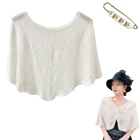 WCJM Pashmina Shawl Wraps Women'S Blended Shawl White Wraps One Size