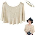 thumbnail image 1 of WCJM Pashmina Shawls And Wraps For Evening Dress Women'S Blended Shawl Beige Wraps One Size, 1 of 6