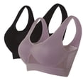 thumbnail image 1 of WCJM Pink Breathable Cool Liftup Air Bra New Sports Bra Large Size Air Bra Comfortable Mesh Sports Bra For Women, 1 of 2