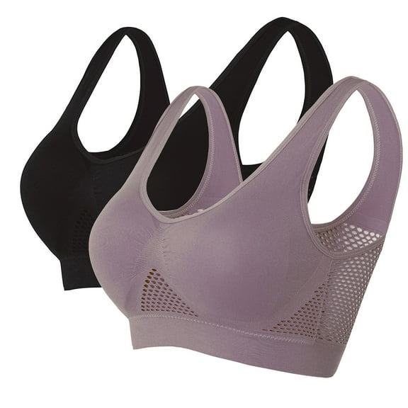 WCJM Pink Breathable Cool Liftup Air Bra New Sports Bra Large Size Air Bra Comfortable Mesh Sports Bra For Women