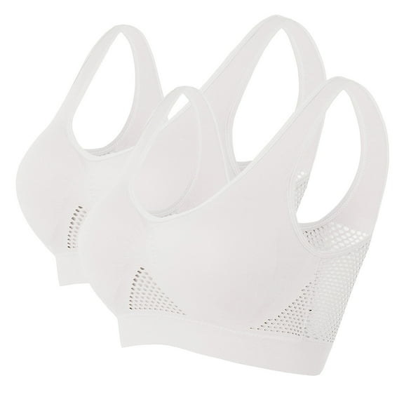 WCJM Pink Breathable Cool Liftup Air Bra New Sports Bra Large Size Air Bra Comfortable Mesh Sports Bra For Women