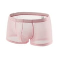 thumbnail image 1 of WCJM Pink Men's Underwear Boxer Briefs Mesh Breathable Underpants, 1 of 4