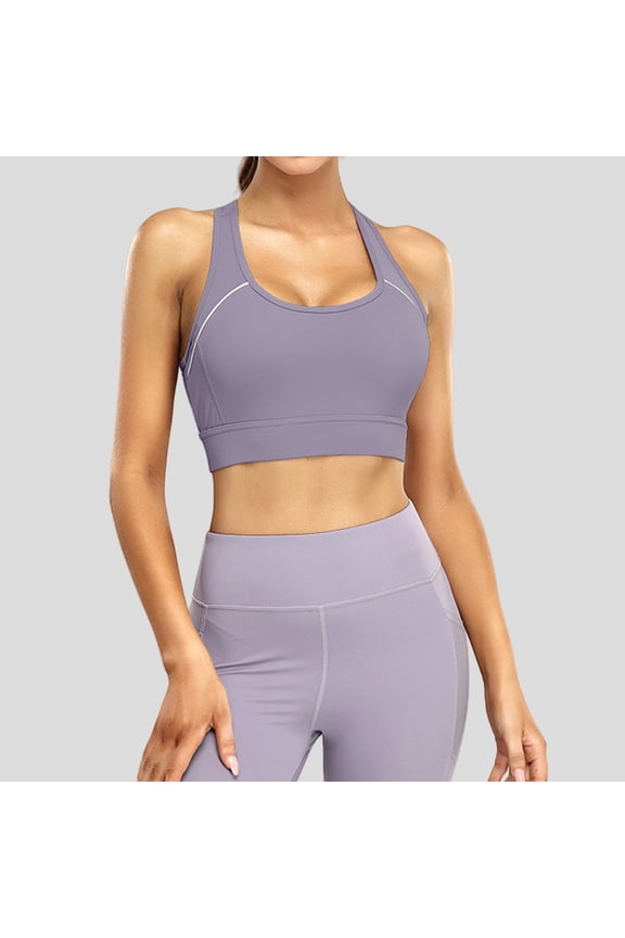 Purple Sports Bras For Women High Support Women's Sports Bras Everyday Comfy Sleeping Bras Comfortable Bras For Women