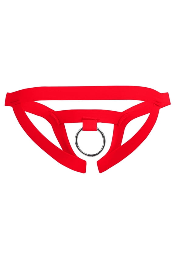 Red Men's Fashion Sretch G-string T-back Micro Thong Briefs Underwear