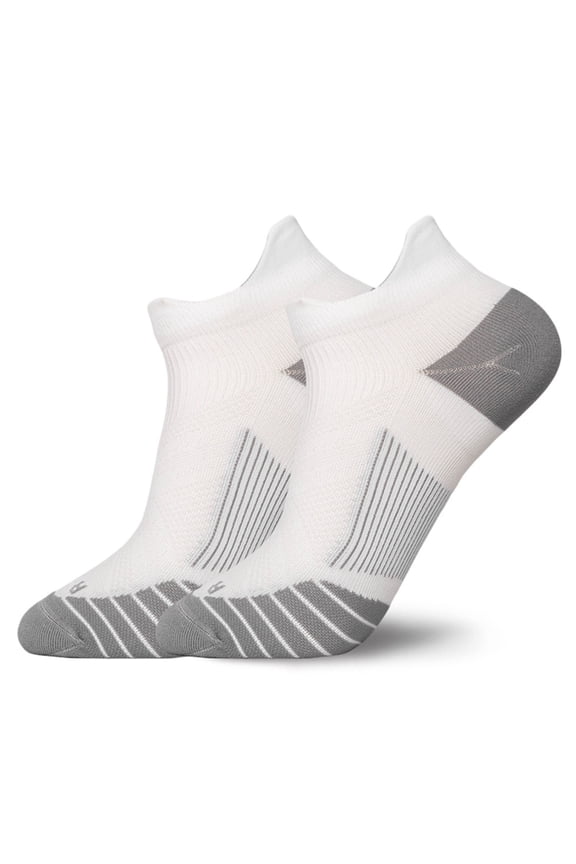 Running Socks With Heel Tab Lady Short Socks White Socks M