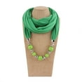 thumbnail image 1 of WCJM Scarf Polyester Scarf Green Scarf One Size, 1 of 5