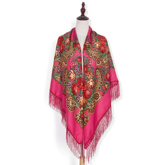 WCJM Scarf Polyester Scarf Hot Pink Scarf One Size