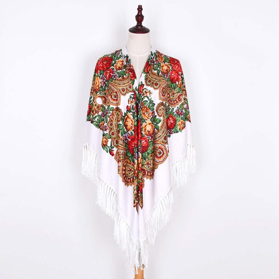 WCJM Scarf Polyester Scarf White Scarf One Size