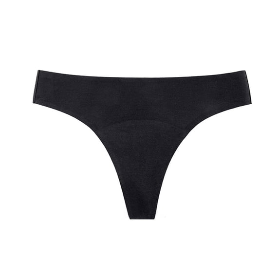 WCJM Soft & Black Hot Girls Waist Panty Underwear Bikini String Thongs Underwear Solid Nylon Ice