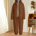 thumbnail image 1 of WCJM Soft Nightgowns for Women Warm Pants Set Warm Set Women's Thick Coral Home Set Wearing Lazy Person Set, 1 of 7
