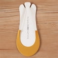 thumbnail image 1 of WCJM Thin Cotton Nylon Toe Topper Socks for Women Summer Liner Non Hidden Socks for High Heels Lightweight Breathable No Show Foot Cover(Yellow), 1 of 6