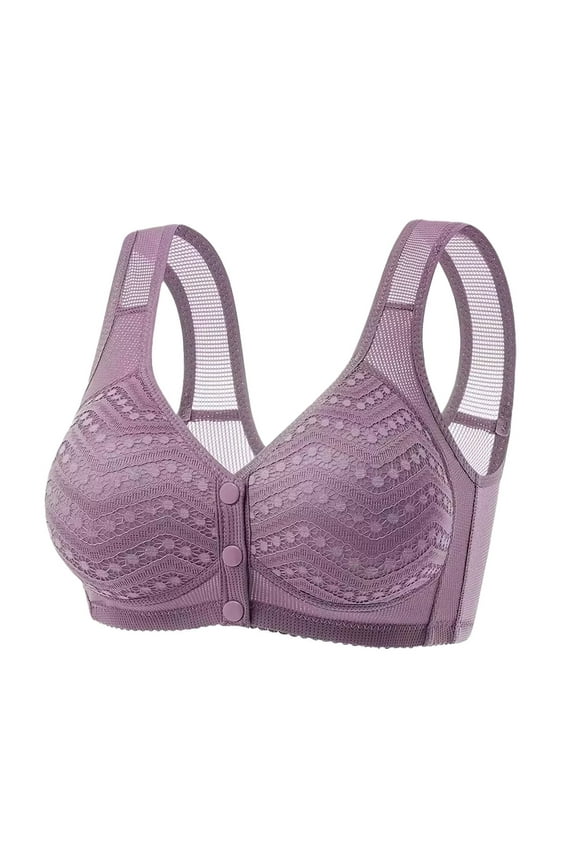 Under $ 5 Sports Bra Purple Women's Nylon Underwear Bra (S)