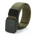 thumbnail image 1 of WCJM Unisex Waist Web Belt Metal-Free Buckle Long Adjustable Stretch Belt Men Women Casual Dress Business Classic Everyday Jeans Western Thin Belt for Pants and Jeans, 1 of 2