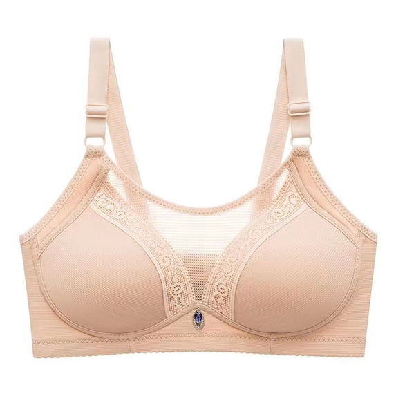 WCJM Up To 50% Off Bra Bra For Women Nylon,Spandex Bra Beige,85