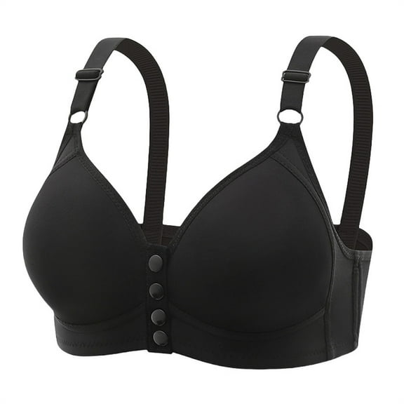 WCJM Up To 50% Off Bra Breathable Panties Nylon Bra Black,100