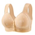 thumbnail image 1 of WCJM Up To 50% Off Bra Comfort Fit Brief Bikini Cotton Bra Beige,80, 1 of 2