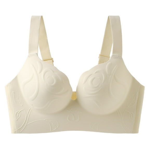 WCJM Up To 50% Off Bra Fashion Lace Wasit Nylon,Spandex Bra Beige,80