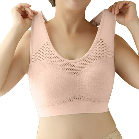 WCJM Up To 50% Off Bra Full Coverage Ladies Panties Cotton Bra Beige,Xxl